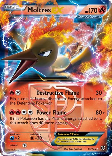 Moltres EX (Team Plasma) (14/135) [Black & White: Plasma Storm]