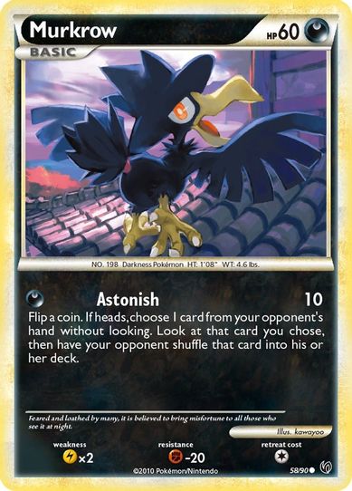 Murkrow (58/90) [Heartgold & Soulsilver: Undaunted]