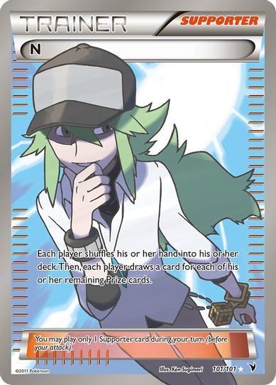 N (Supporter) (Full Art) (101/101) [Black & White: Noble Victories]