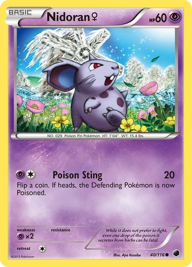 Nidoran F (40/90) [HeartGold SoulSilver]