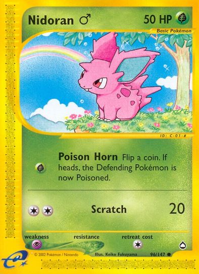 Nidoran M (96/147) [Aquapolis]