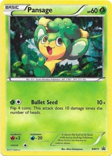 Pansage - BW (BW11) [Black And White Promos]