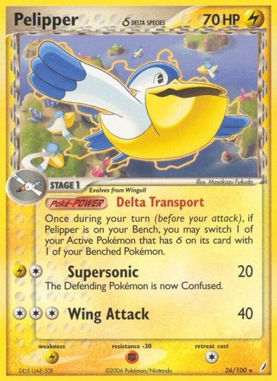 Pelipper (Delta Species) (26/100) [EX: Crystal Guardians]