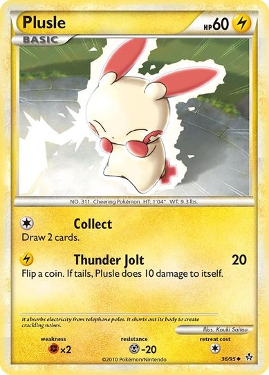 Plusle (36/95) [Heartgold & Soulsilver: Unleashed]