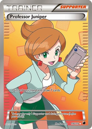 Professor Juniper ( Full Art) (116/90) [HeartGold SoulSilver]