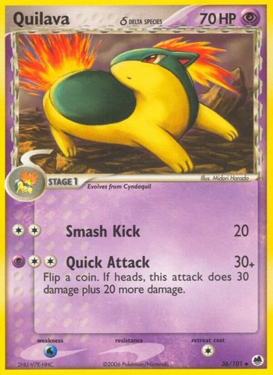 Quilava (Delta Species) (36/101) [EX: Dragon Frontiers]