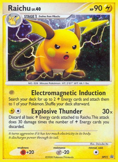 Raichu - DP (DP21) [Diamond and Pearl Promos]