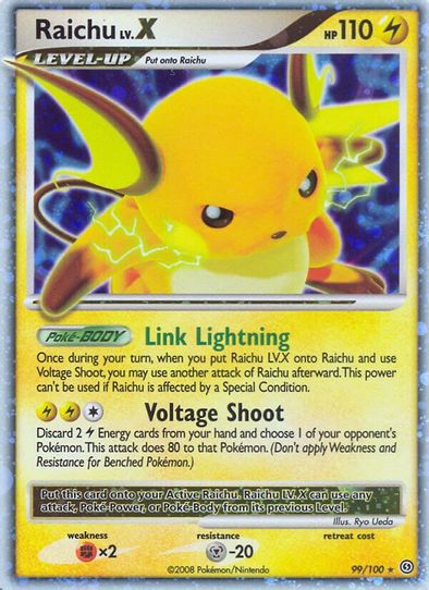 Raichu Lv.X (99/100) [Diamond & Pearl: Stormfront]
