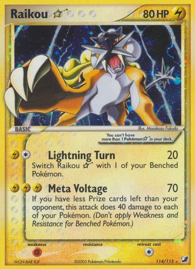 Raikou Star (114/115) [Unseen Forces]