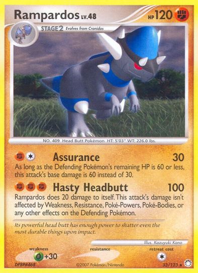 Rampardos (33/123) [Mysterious Treasures]