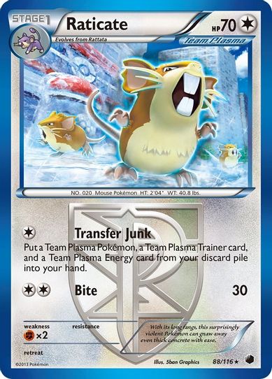 Raticate (Team Plasma) (88/90) [HeartGold SoulSilver]