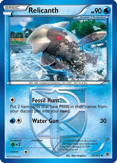 Relicanth (Team Plasma) (24/101) [Black & White: Plasma Blast]