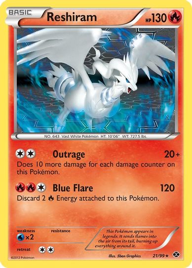 Reshiram (21/99) [Black & White: Next Destinies]