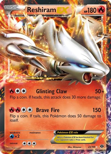 Reshiram EX (22/99) [Black & White: Next Destinies]