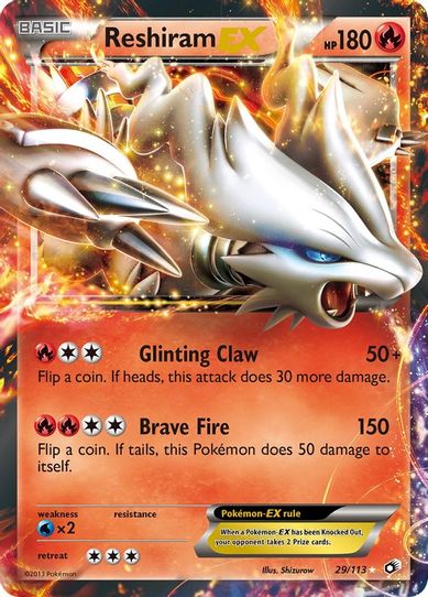Reshiram EX (29/113) [Legendary Treasures]