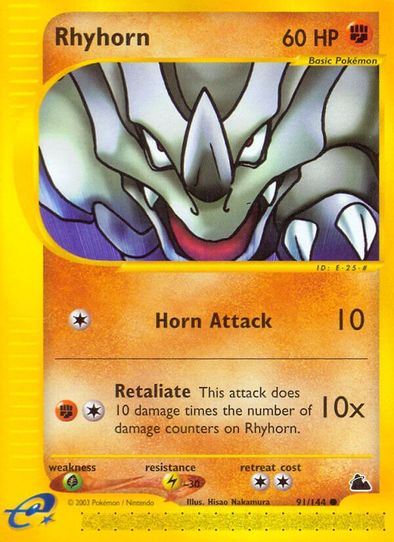 Rhyhorn (91 /144) [Skyridge]