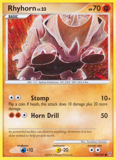 rhyhorn pokemon card | Sword & Shield The card pictured is the card you are purchasing Brocks Rhyhorn 70/132
