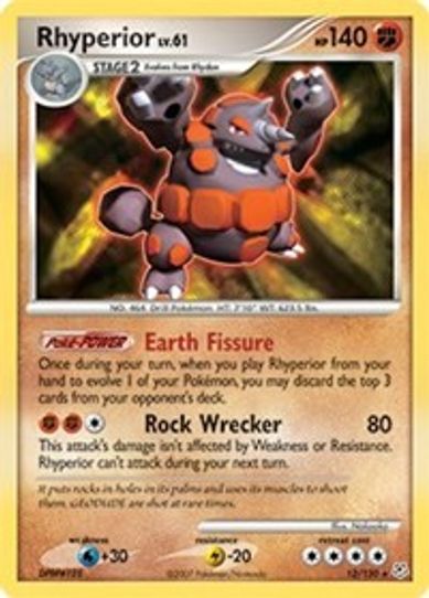 Rhyperior Pokemon Ex