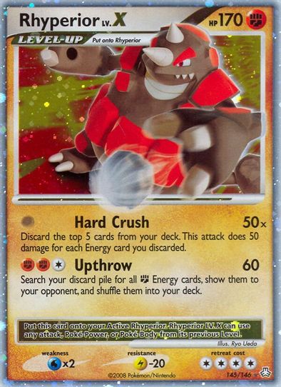 Rhyperior Lv.X (145/146) [Diamond & Pearl: Legends Awakened]