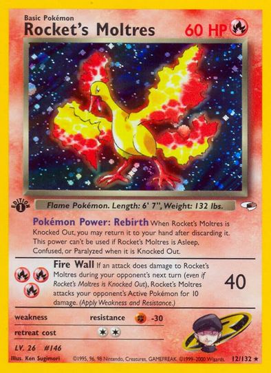 Rocket's Moltres (12/132) [Gym Heroes]