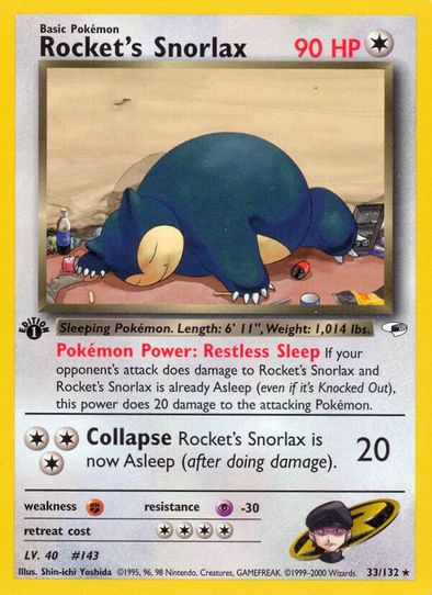 Rocket's Snorlax (33/132) [Gym Heroes]