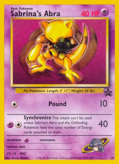 Sabrina's Abra (19/63) [WoTC Promo]