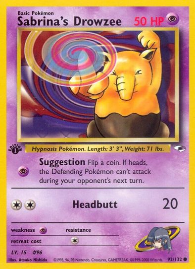 Sabrina's Drowzee (92/132) [Gym Heroes]