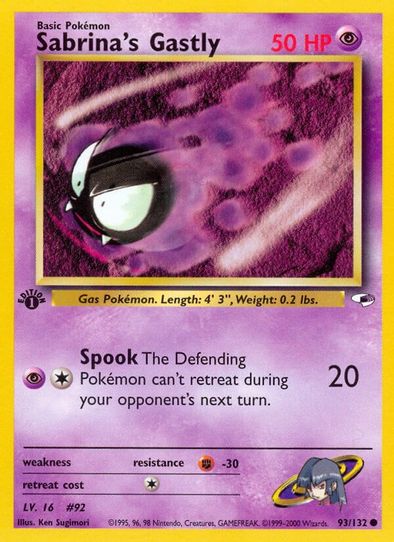 Sabrina's Gastly (93/132) [Gym Heroes]