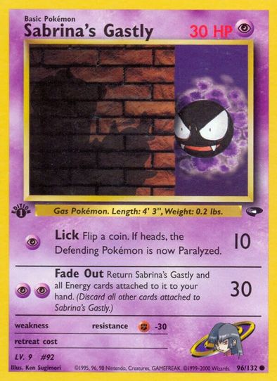 Sabrina's Gastly (96/132) [Gym Challenge]