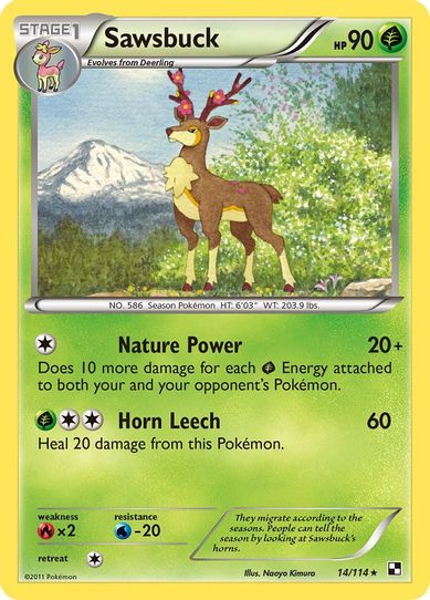 Sawsbuck (14/114) [Black and White]