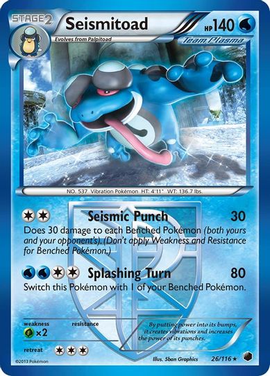 Seismitoad (Team Plasma) (26/90) [HeartGold SoulSilver]
