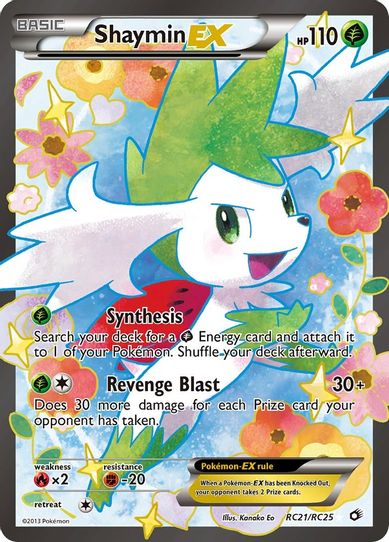 Shaymin EX (Full Art) (RC21) [Legendary Treasures: Radiant Collection]