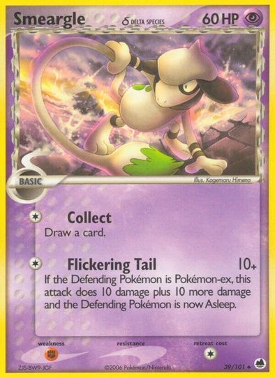 Smeargle (Delta Species) (39/101) [EX: Dragon Frontiers]