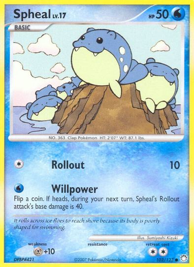 Spheal (102/123) [Mysterious Treasures]