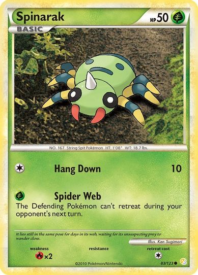 Spinarak (83/102) [HeartGold SoulSilver]
