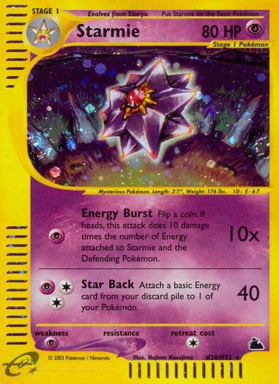 Starmie (H28) [Skyridge]