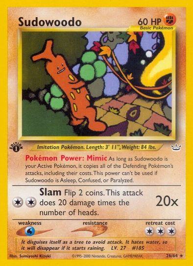Sudowoodo (26/64) [Neo Revelation]