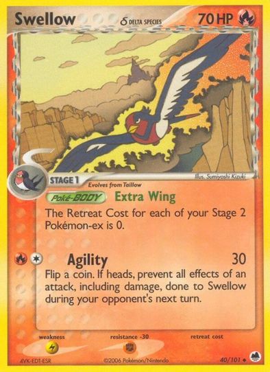 Swellow (Delta Species) (40/101) [EX: Dragon Frontiers]