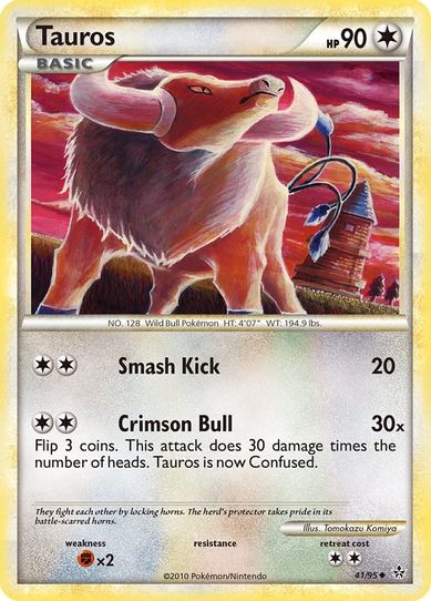 Tauros (41/95) [Heartgold & Soulsilver: Unleashed]