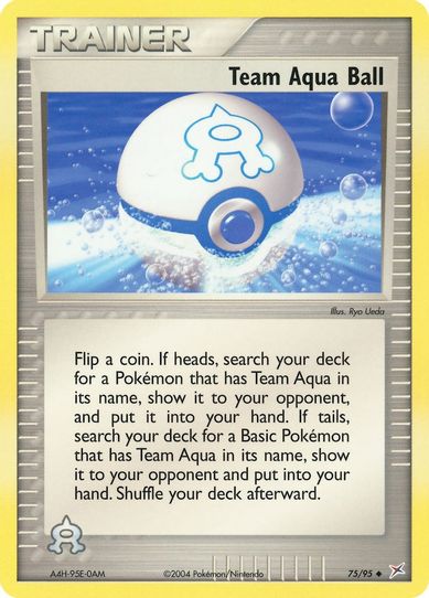 Team Aqua Ball (75/95) [EX: Team Magma Vs Team Aqua]