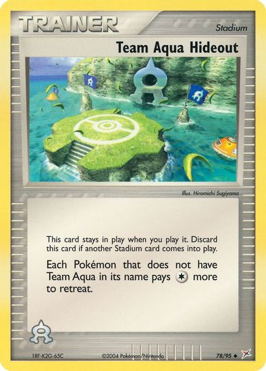Team Aqua Hideout (78/95) [EX: Team Magma Vs Team Aqua]