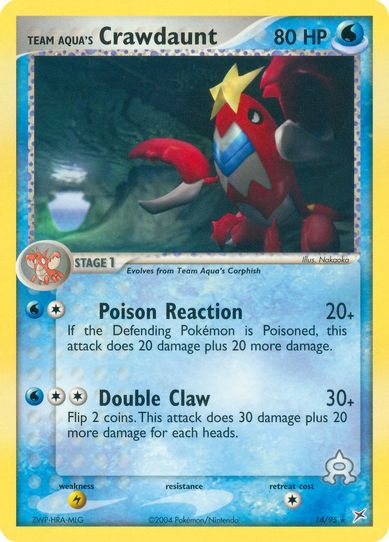 Team Aqua's Crawdaunt (14/95) [EX: Team Magma Vs Team Aqua]