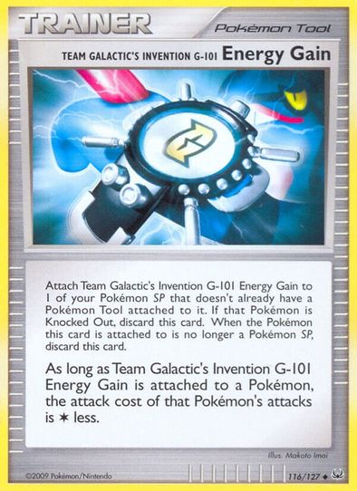 Team Galactic's Invention G- Energy Gain (116/127) [Platinum: Base Set]