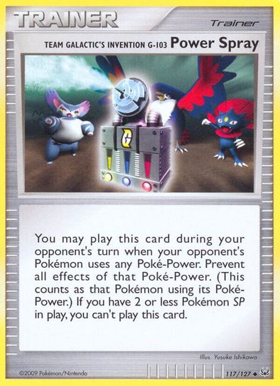 Team Galactic's Invention G- Power Spray (117/127) [Platinum: Base Set]