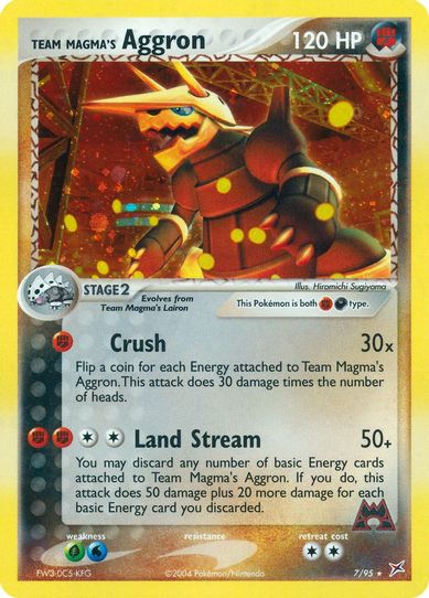 Team Magma's Aggron (7/95) [EX: Team Magma Vs Team Aqua]