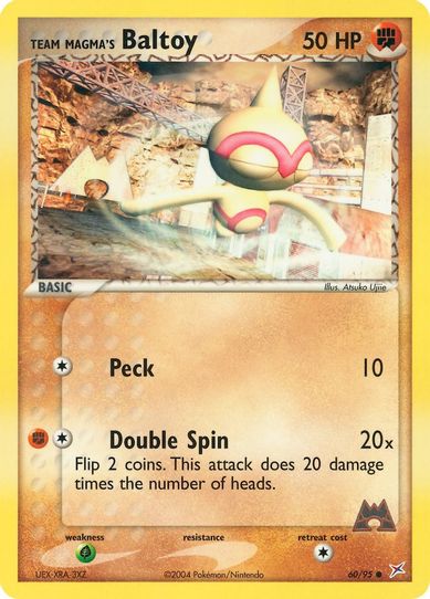 baltoy pokemon card POKMON GAME S7R 037/067 C Colorless Smack (20) Weakness Grass 2 Resistance None None Retreat Cost Pokemon - XY - Ancient