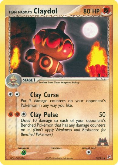 Team Magma's Claydol (33/95) [EX: Team Magma Vs Team Aqua]