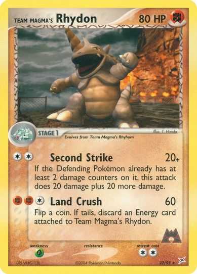 Team Magma's Rhydon (22/95) [EX: Team Magma Vs Team Aqua]