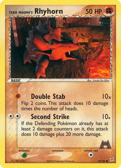 Team Magma's Rhyhorn (67/95) [EX: Team Magma Vs Team Aqua]