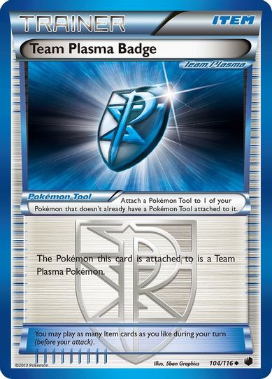 Team Plasma Badge (Team Plasma) (104/90) [HeartGold SoulSilver]